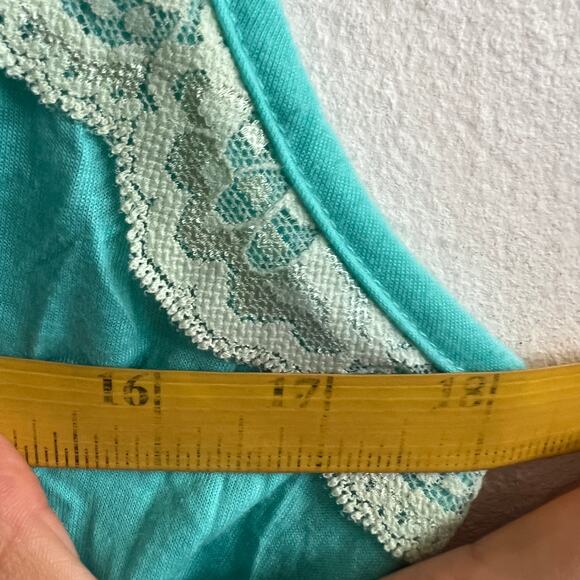 Vintage Blue Lace Babydoll Top Romantic Cottagecore Fairycore Medium - Picture 7 of 7